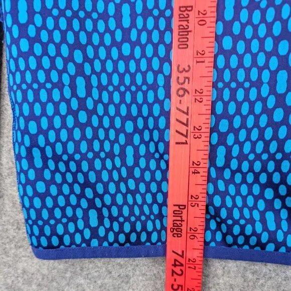 Nike Therma-Fit Hoodie Women’s XL Blue Geometric Hooded Sweatshirt Pullover - Picture 7 of 7